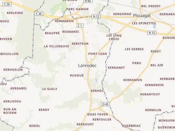 Plan de Lanrodec