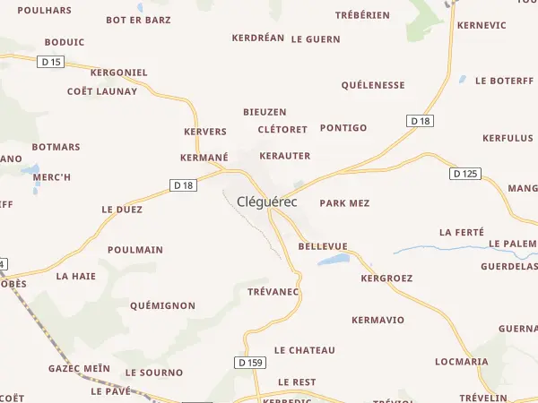 Plan de Cléguérec