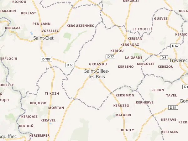 Plan de Saint-Gilles-les-Bois