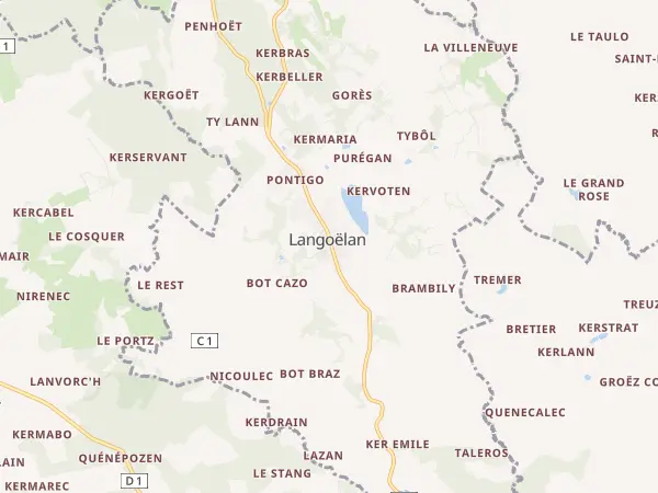 Plan de Langoëlan