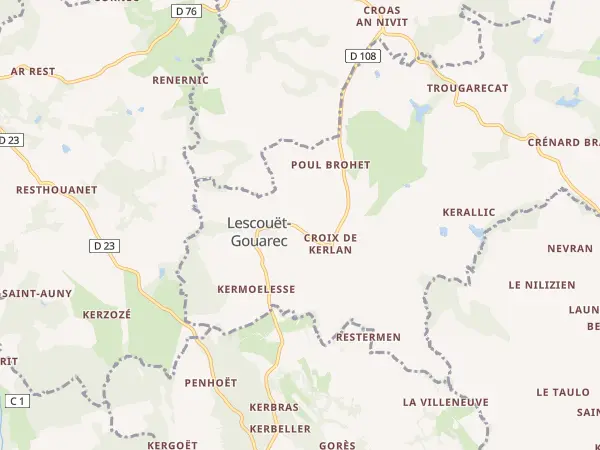 Plan de Lescouët-Gouarec