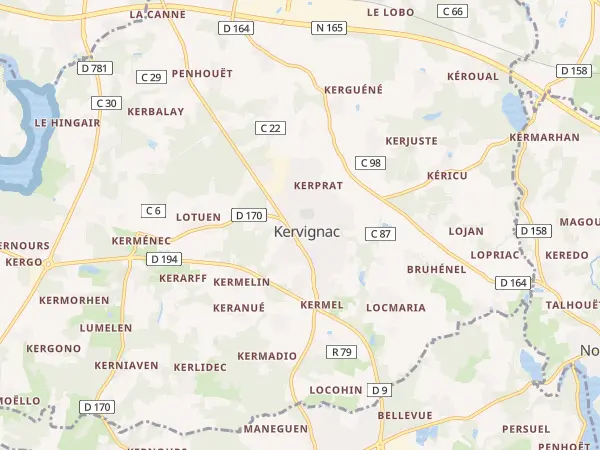 Plan de Kervignac
