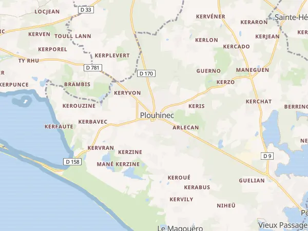 Plan de Plouhinec