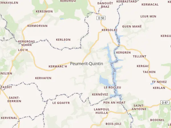 Plan de Peumerit-Quintin