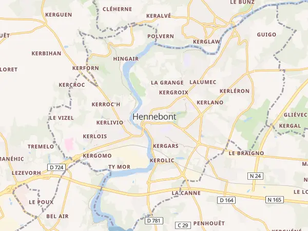 Plan de Hennebont