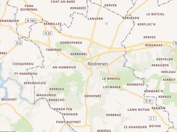 Plan de Rostrenen