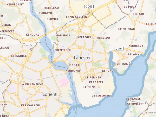 Plan de Lanester