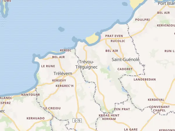Plan de Trévou-Tréguignec