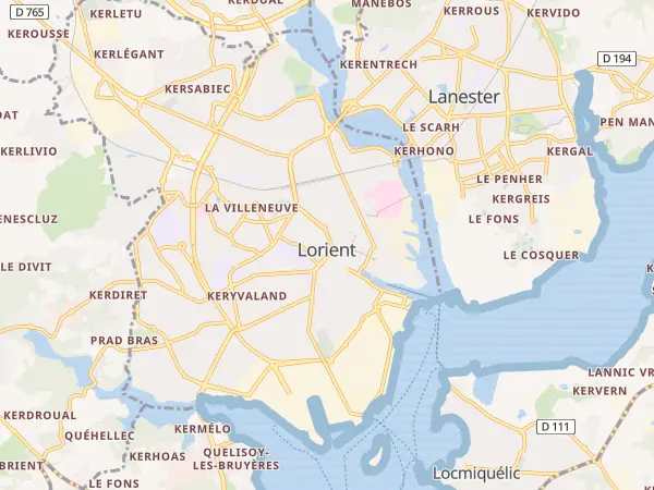 Plan de Lorient