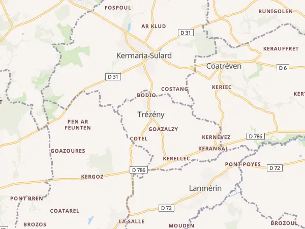 Plan de Trézény