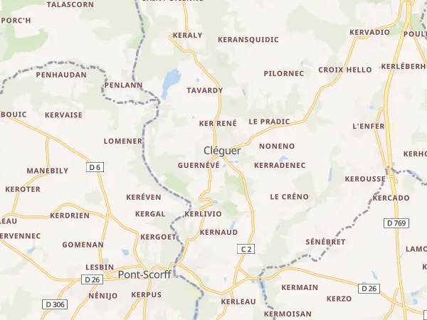 Plan de Cléguer
