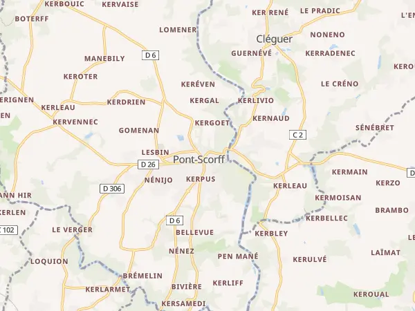 Plan de Pont-Scorff