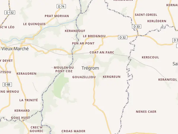 Plan de Trégrom