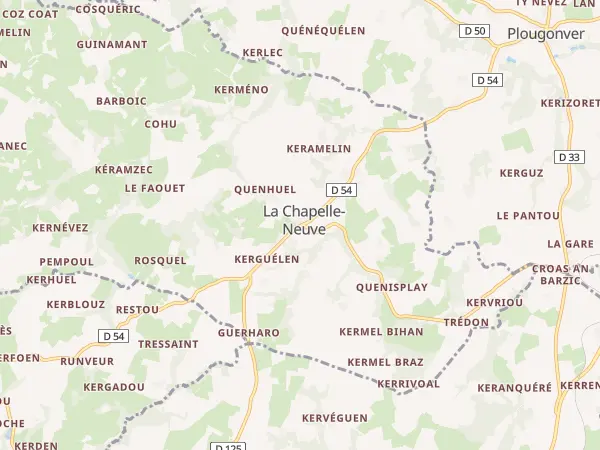 Plan de La Chapelle-Neuve