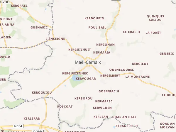 Plan de Maël-Carhaix