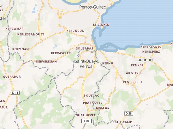 Plan de Saint-Quay-Perros