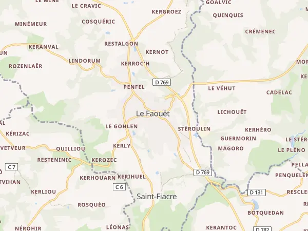 Plan du Faouët