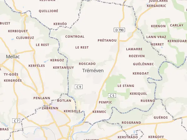 Plan de Tréméven
