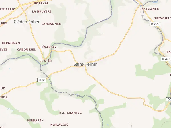Plan de Saint-Hernin