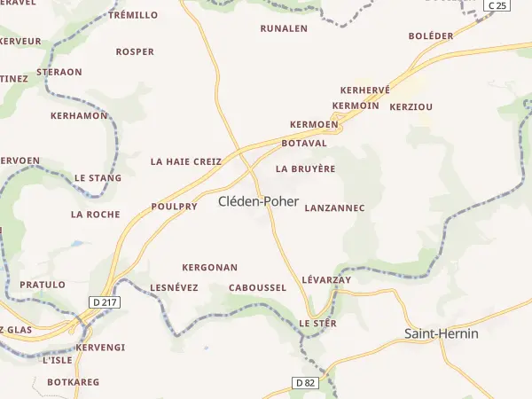 Plan de Cléden-Poher