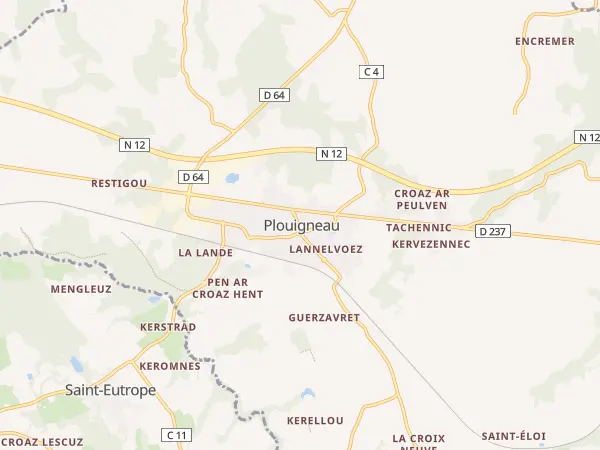 Plan de Plouigneau