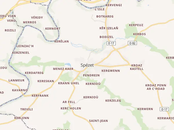 Plan de Spézet
