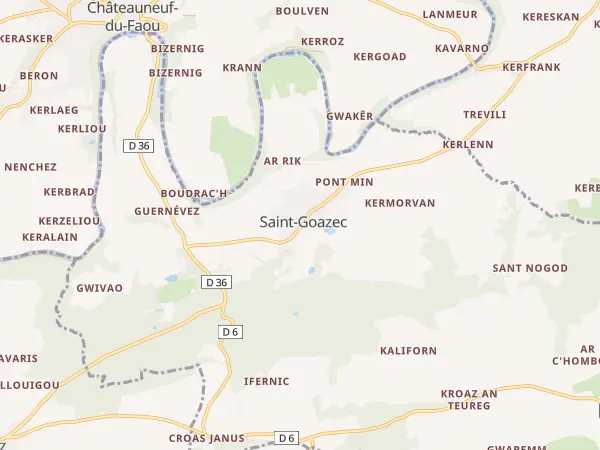 Plan de Saint-Goazec