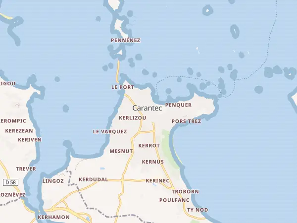 Plan de Carantec