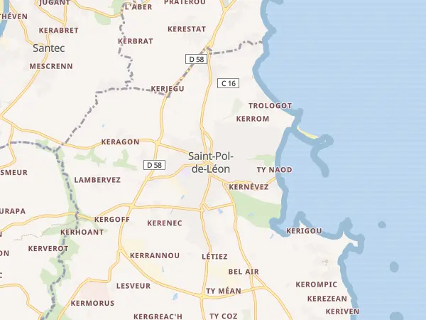 Plan de Saint-Pol-de-Léon