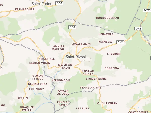 Plan de Saint-Rivoal