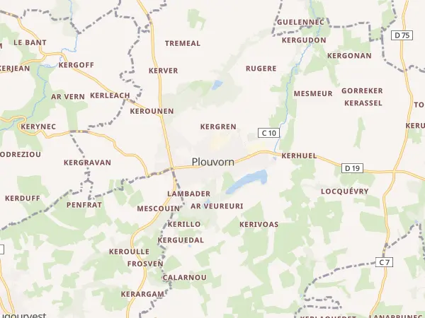 Plan de Plouvorn