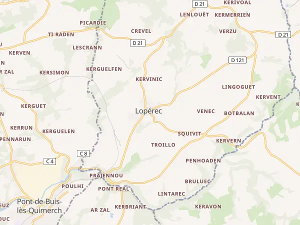 Plan de Lopérec