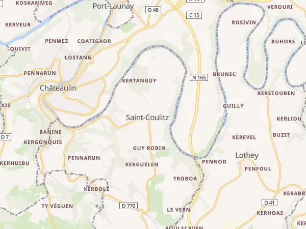 Plan de Saint-Coulitz