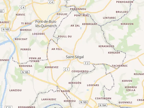 Plan de Saint-Ségal