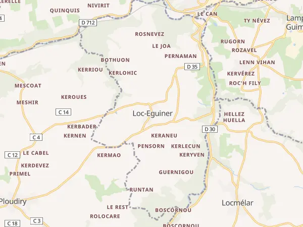 Plan de Loc-Eguiner