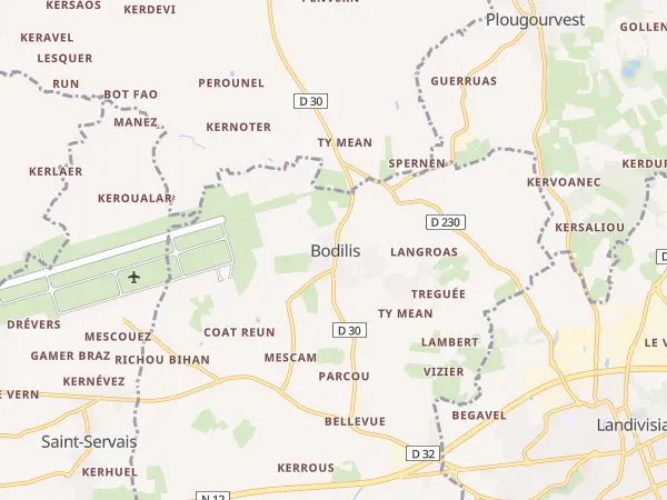 Plan de Bodilis