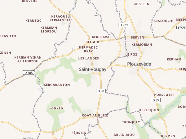 Plan de Saint-Vougay