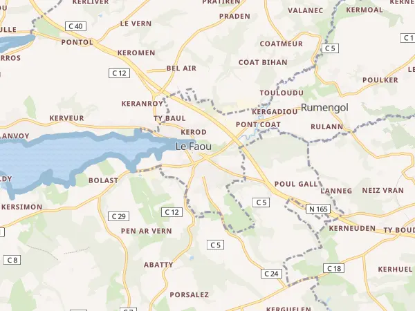 Plan du Faou