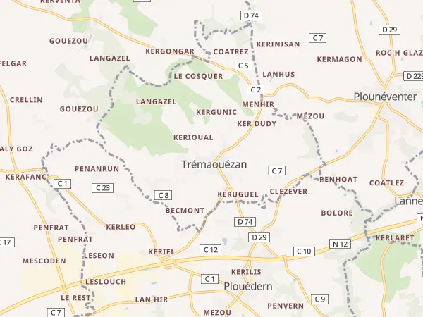 Plan de Trémaouézan