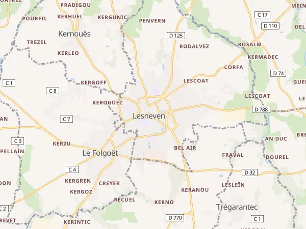Plan de Lesneven
