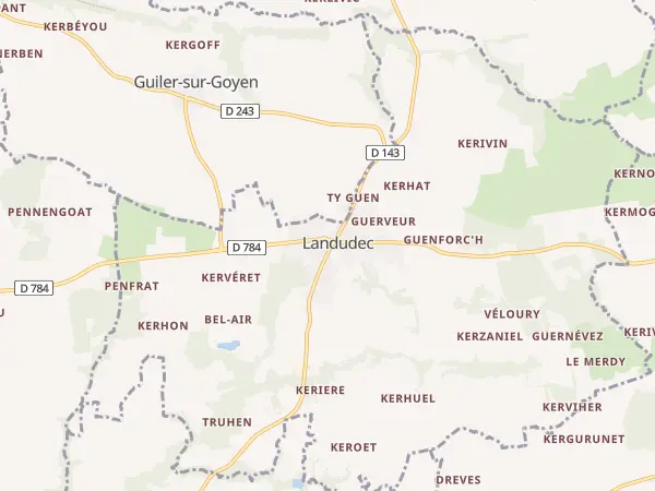 Plan de Landudec