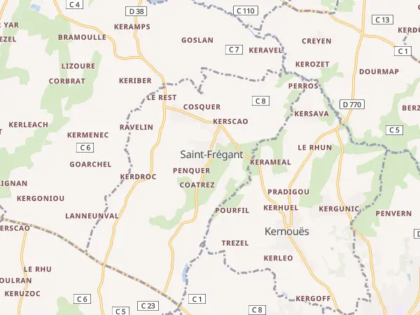 Plan de Saint-Frégant