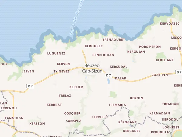 Plan de Beuzec-Cap-Sizun