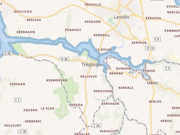 Plan de Tréglonou