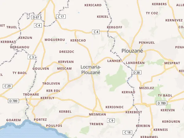 Plan de Locmaria-Plouzané