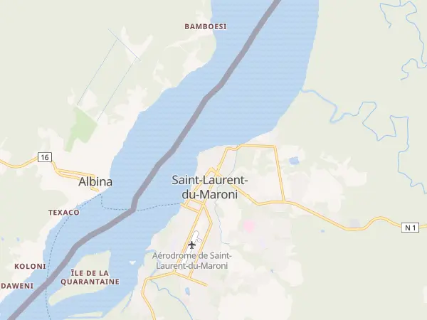 Plan de Saint-Laurent-du-Maroni