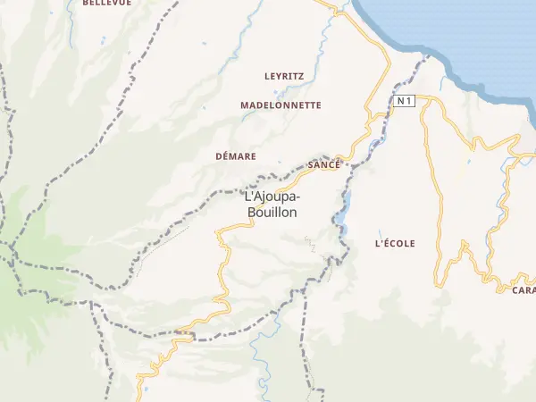 Plan de L’Ajoupa-Bouillon