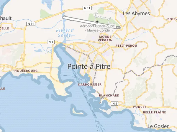Plan de Pointe-à-Pitre