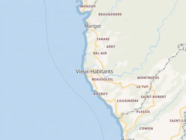 Plan de Vieux-Habitants