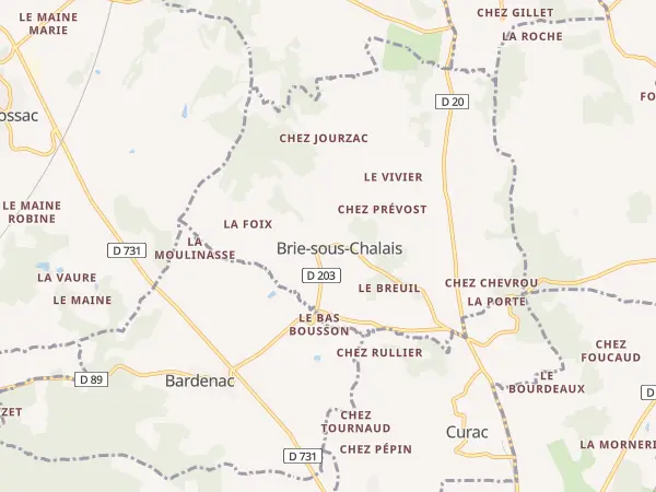 Plan de Brie-sous-Chalais